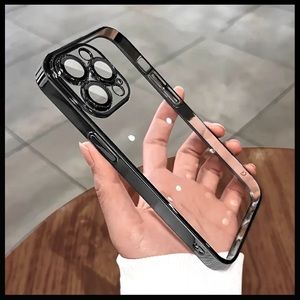 Luxury iPhone 13 case clear see through